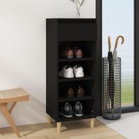 Zapatera Multiusos Betty color Negro TU MESITA 1 cajón