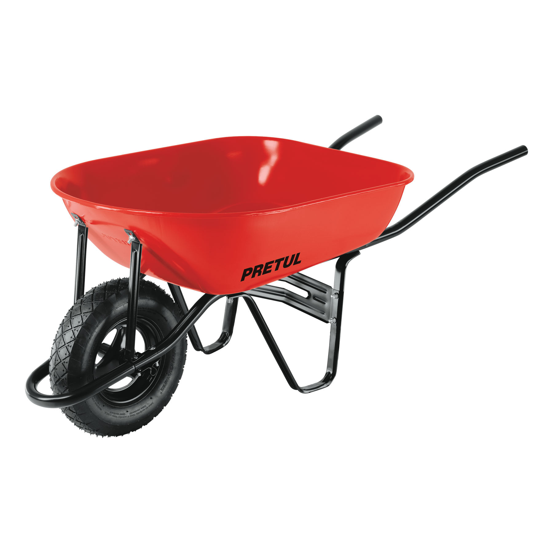 Carretilla Buggy 80 Litros 5.5 Ft3 350 Kg Pretul