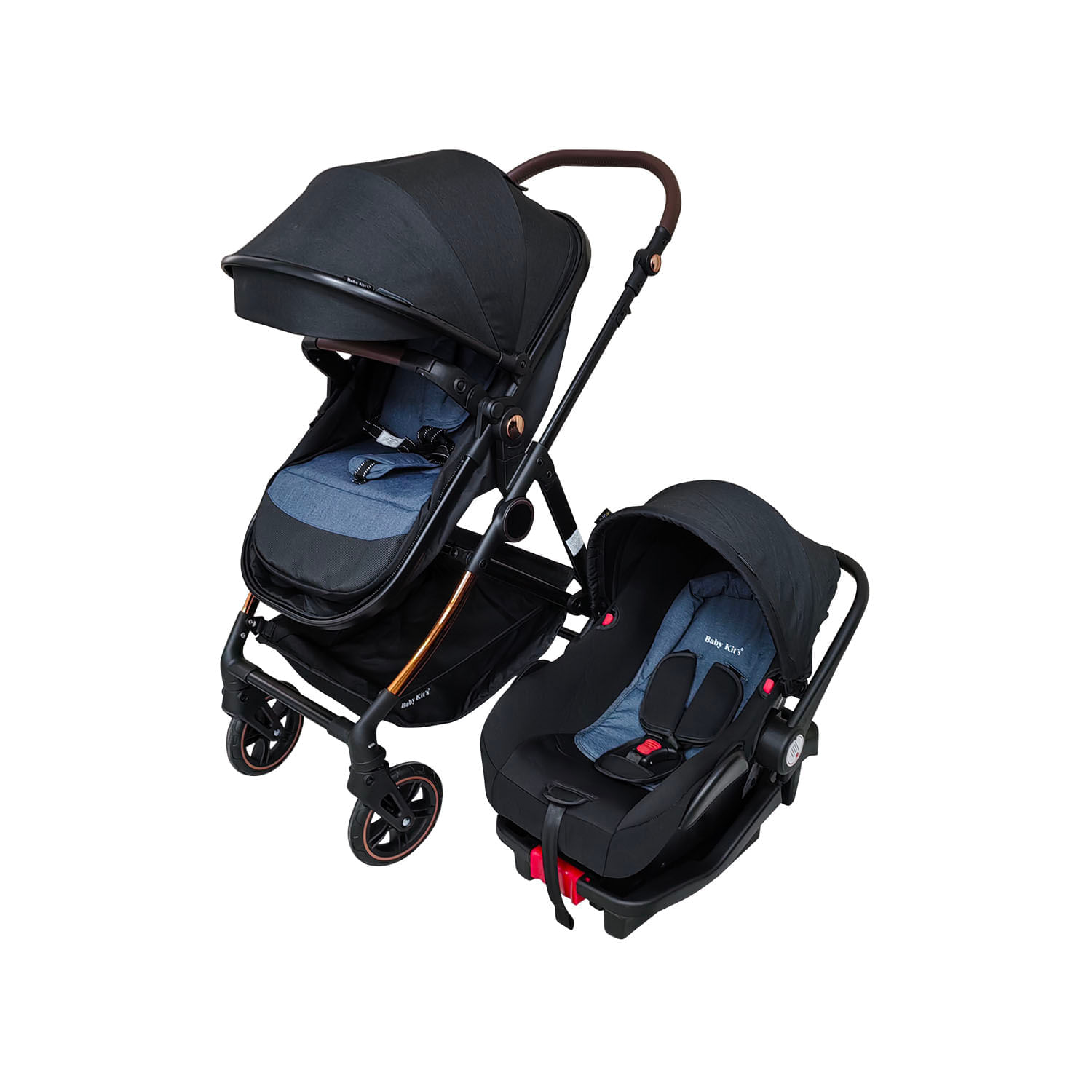 Coche Para Bebé Baby Kits Vox Ts Con Portabebé Azul