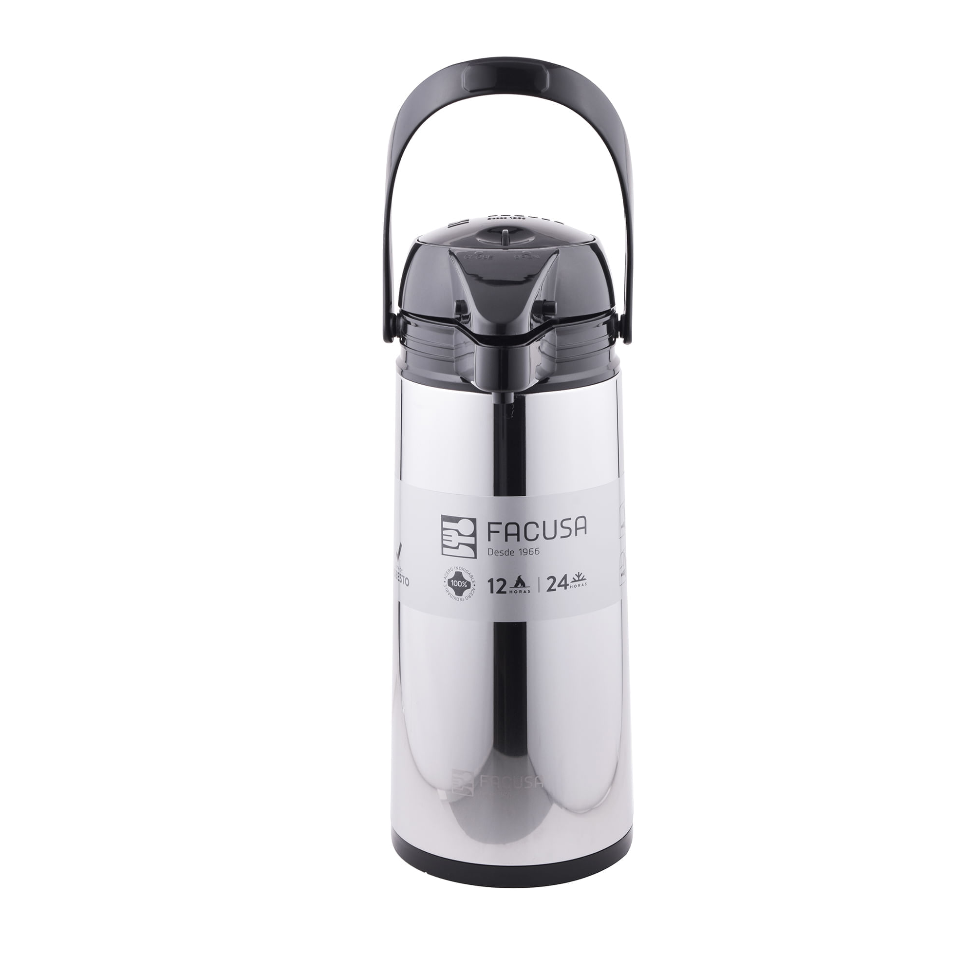 Termo Sifón FACUSA 1.9L Acero Inox Brillante