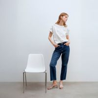 Polo Mujer Sfera Ml Estampada Blanco