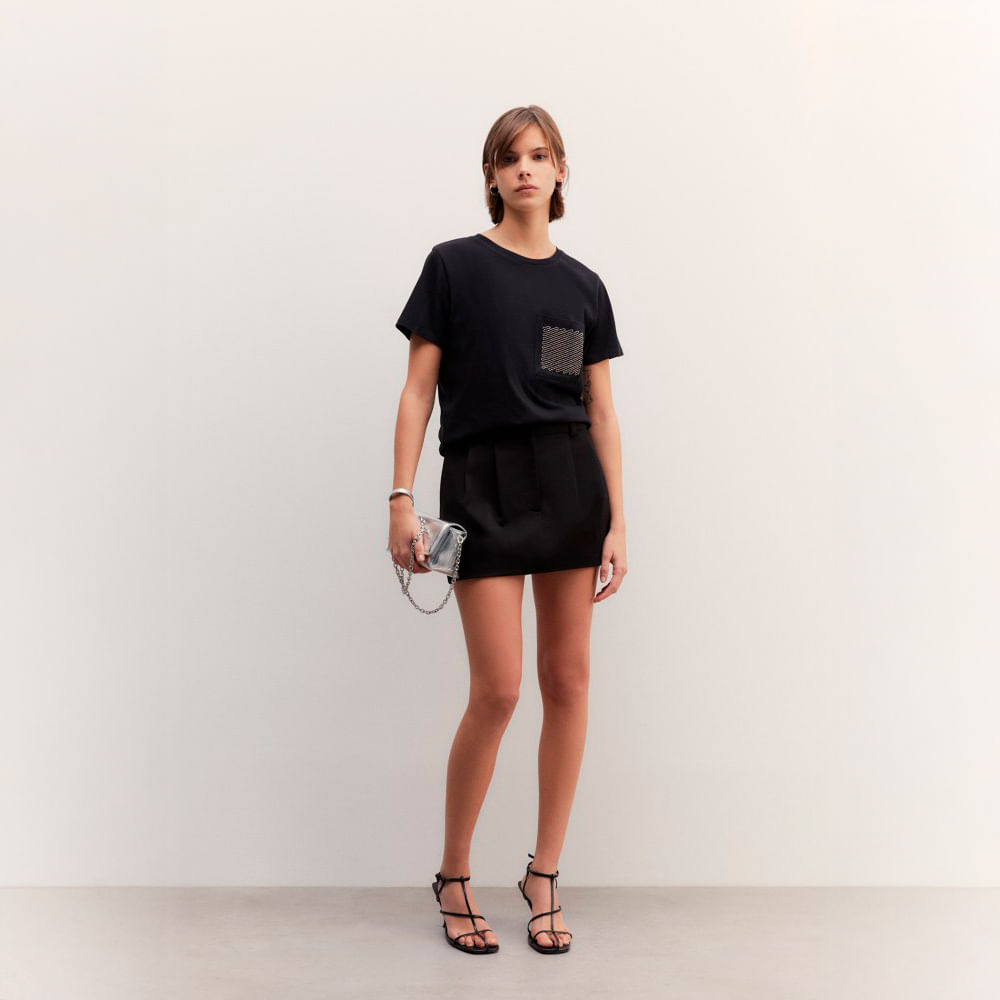 Polo Mujer Sfera Mc Meson Crochet Negro