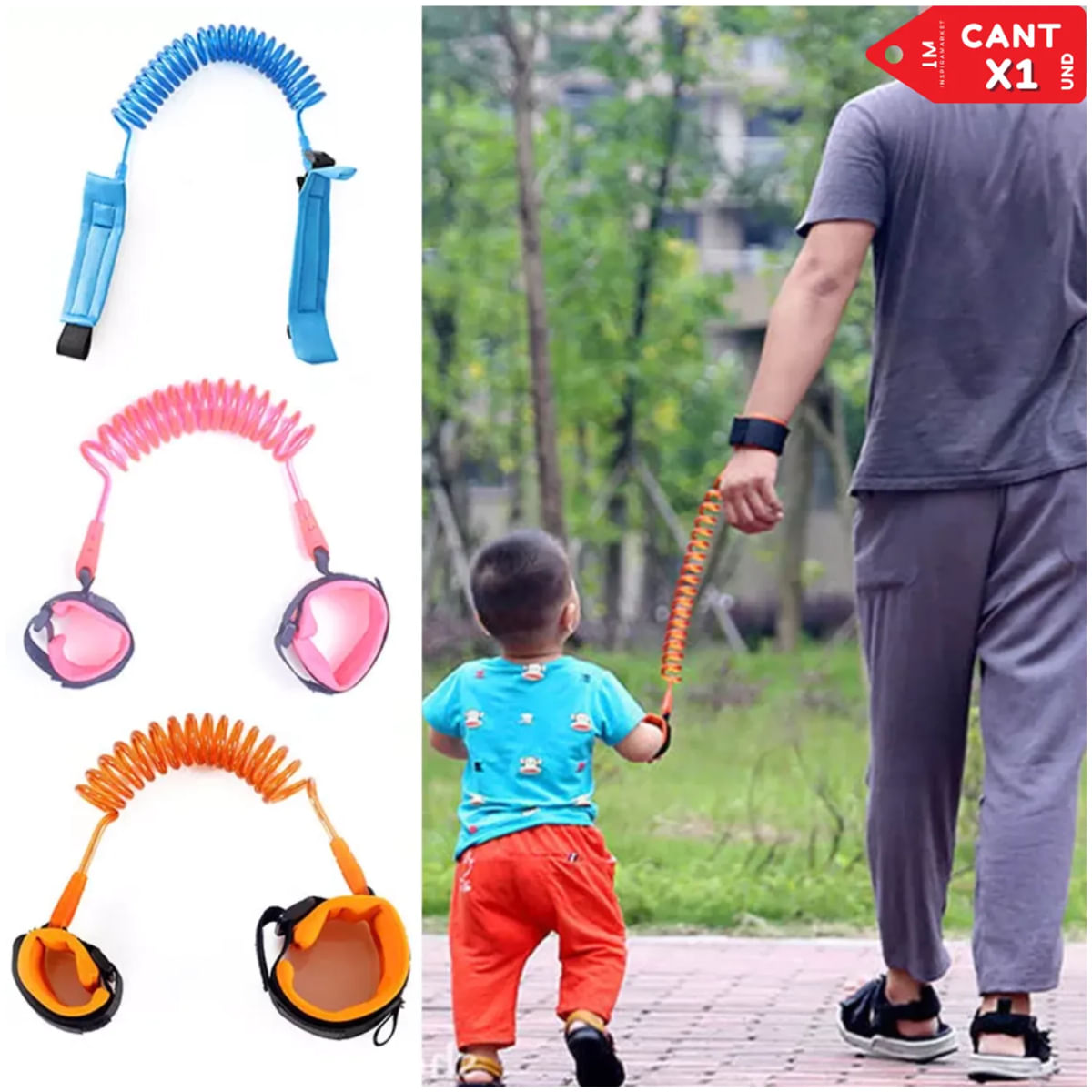 PULSERA DE SEGURIDAD ANTIPERDIDAS PARA NIÑOS