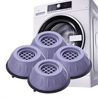 Set 4 Piezas Soporte Antideslizante Lavadora Universal