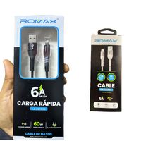 Cable Cargador tipo USB a Iphone Carga rápida 1.2 M