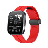 Correa Silicona Para Amazfit Bip 6 Broche Magnético Rojo
