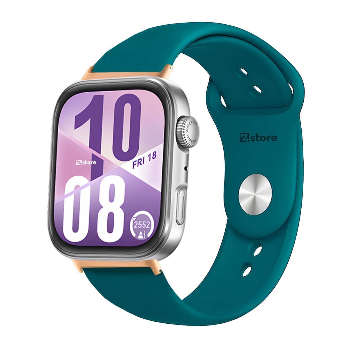 Correa Silicona Para Huawei Watch Fit 4 Broche Metal Gold Rose Azul Turquesa