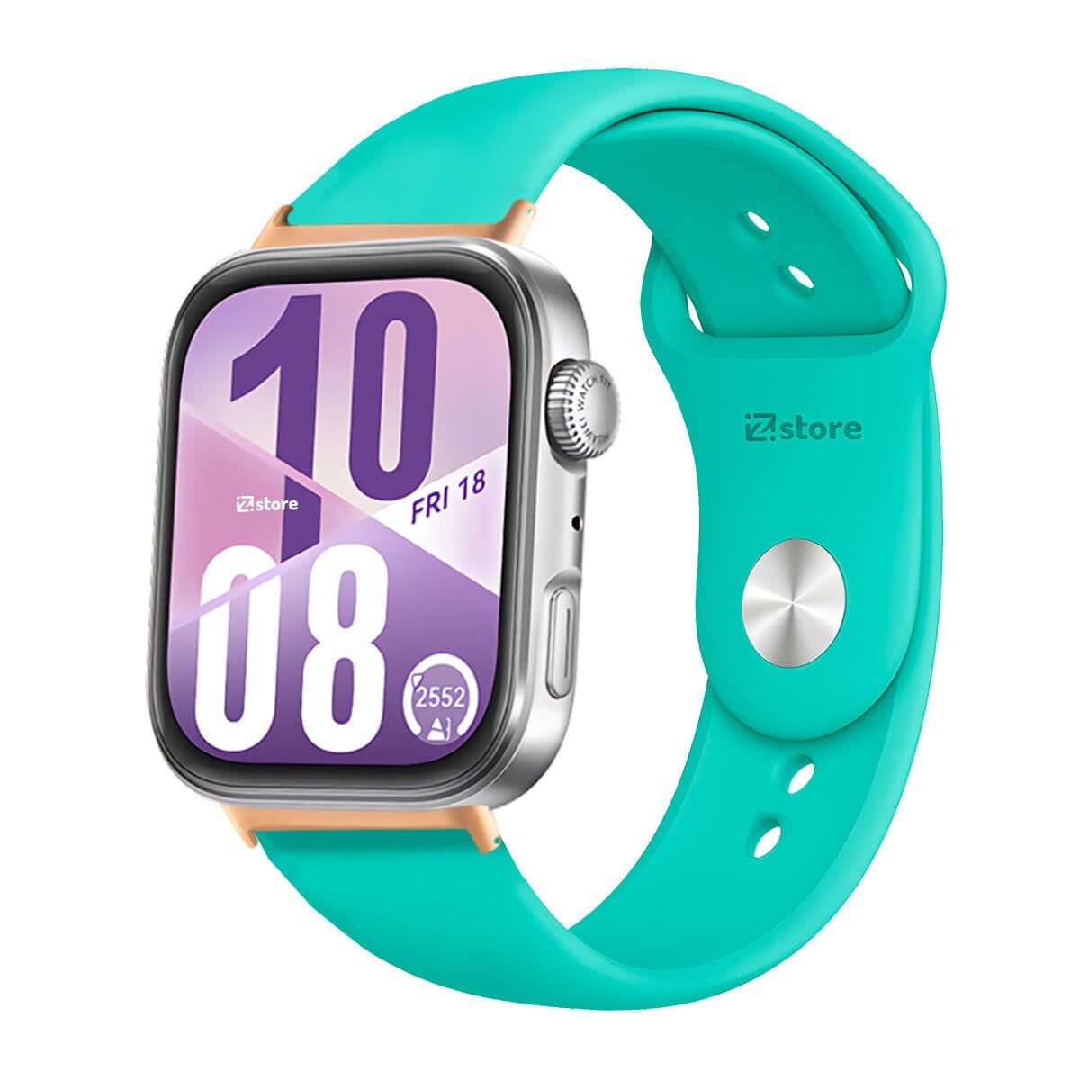 Correa Silicona Para Huawei Watch Fit 4 Broche Metal Gold Rose Verde Esmeralda