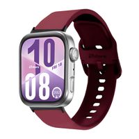 Correa Silicona Para Huawei Watch Fit 4 Hebilla Black Vino Rojo
