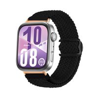 Correa de Nylon Para Huawei Watch Fit 4 Broche PVC Gold Rose Negro