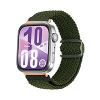 Correa de Nylon Para Huawei Watch Fit 4 Broche PVC Gold Rose Verde Militar