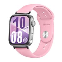 Correa Silicona Para Huawei Watch Fit 4 Broche Metal Black Rosado