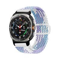 Correa de Nylon Para Samsung Galaxy Watch Ultra Lila Bicolor