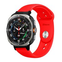 Correa Silicona Para Samsung Galaxy Watch Ultra Broche Rojo