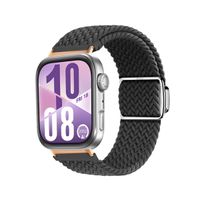 Correa de Nylon para Huawei Watch Fit 4 Broche Magnético Gold Rose Gris oscuro