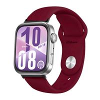 Correa Silicona Para Huawei Watch Fit 4 Broche Metal Black Vino
