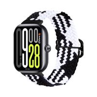 Correa de Nylon Para Xiaomi SmartBand 9 Pro Bicolor Negro
