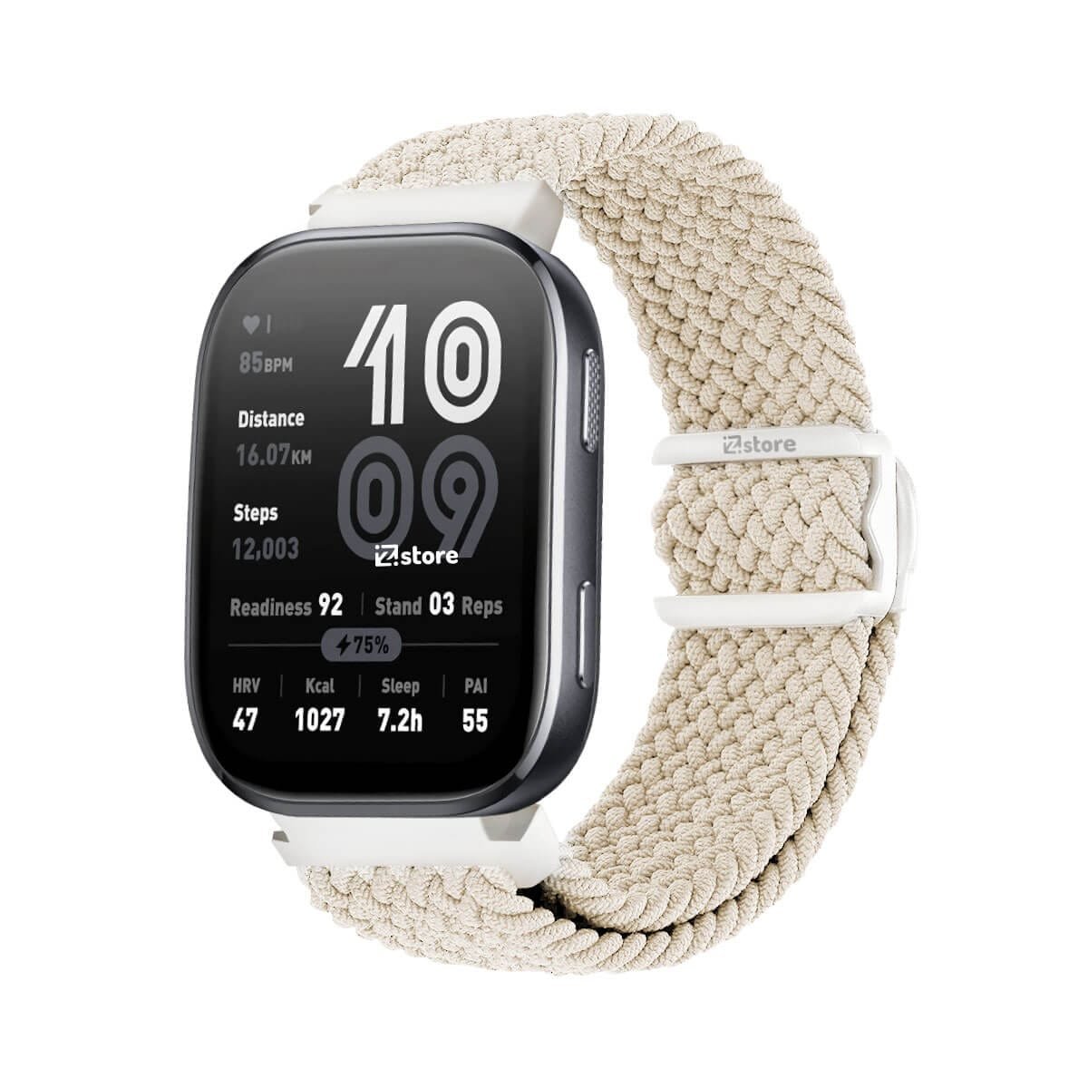 Correa de Nylon Para Amazfit Bip 6 Broche PVC Crema