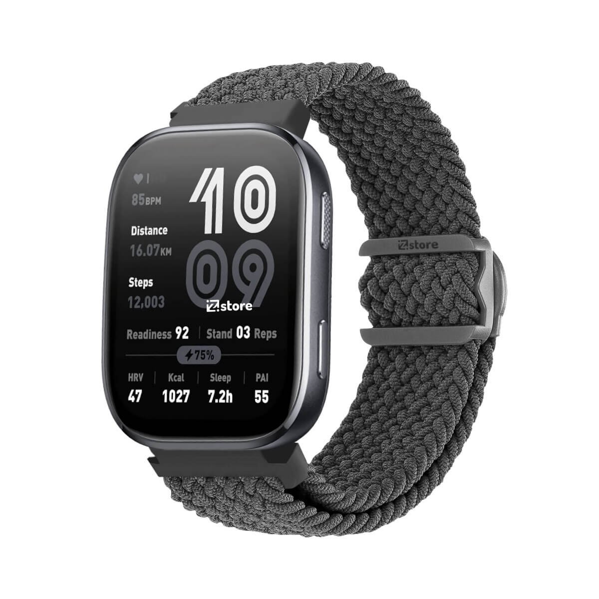 Correa de Nylon Para Amazfit Bip 6 Broche PVC Gris