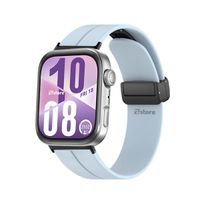 Correa Silicona Para Huawei Watch Fit 4 Broche Magnetico Black Celeste