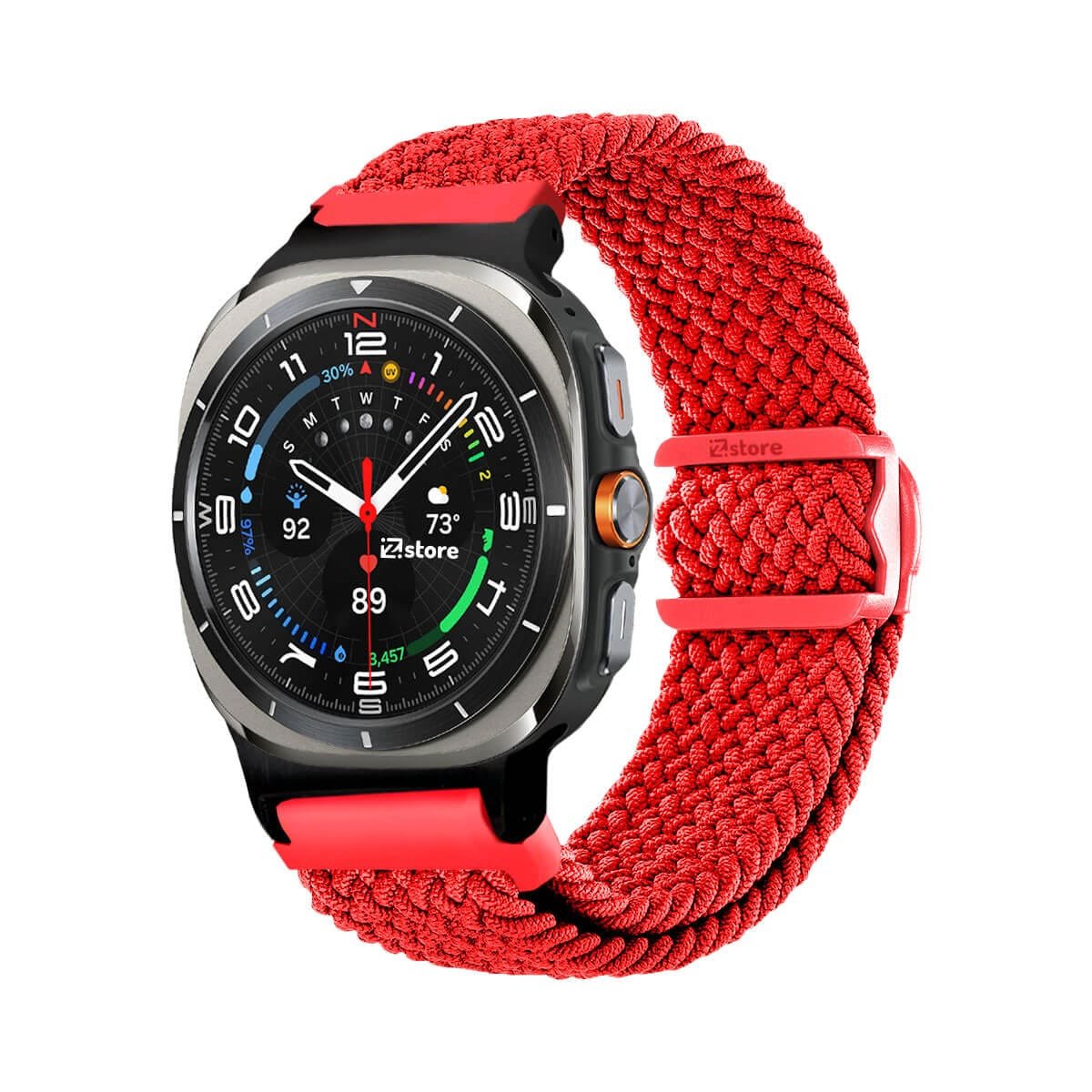 Correa de Nylon Para Samsung Galaxy Watch Ultra Rojo