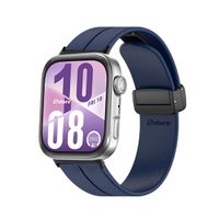 Correa Silicona Para Huawei Watch Fit 4 Broche Magnetico Black Azul Oscuro
