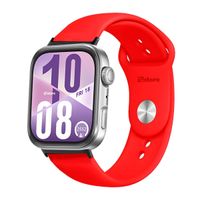 Correa Silicona Para Huawei Watch Fit 4 Broche Metal Black Rojo