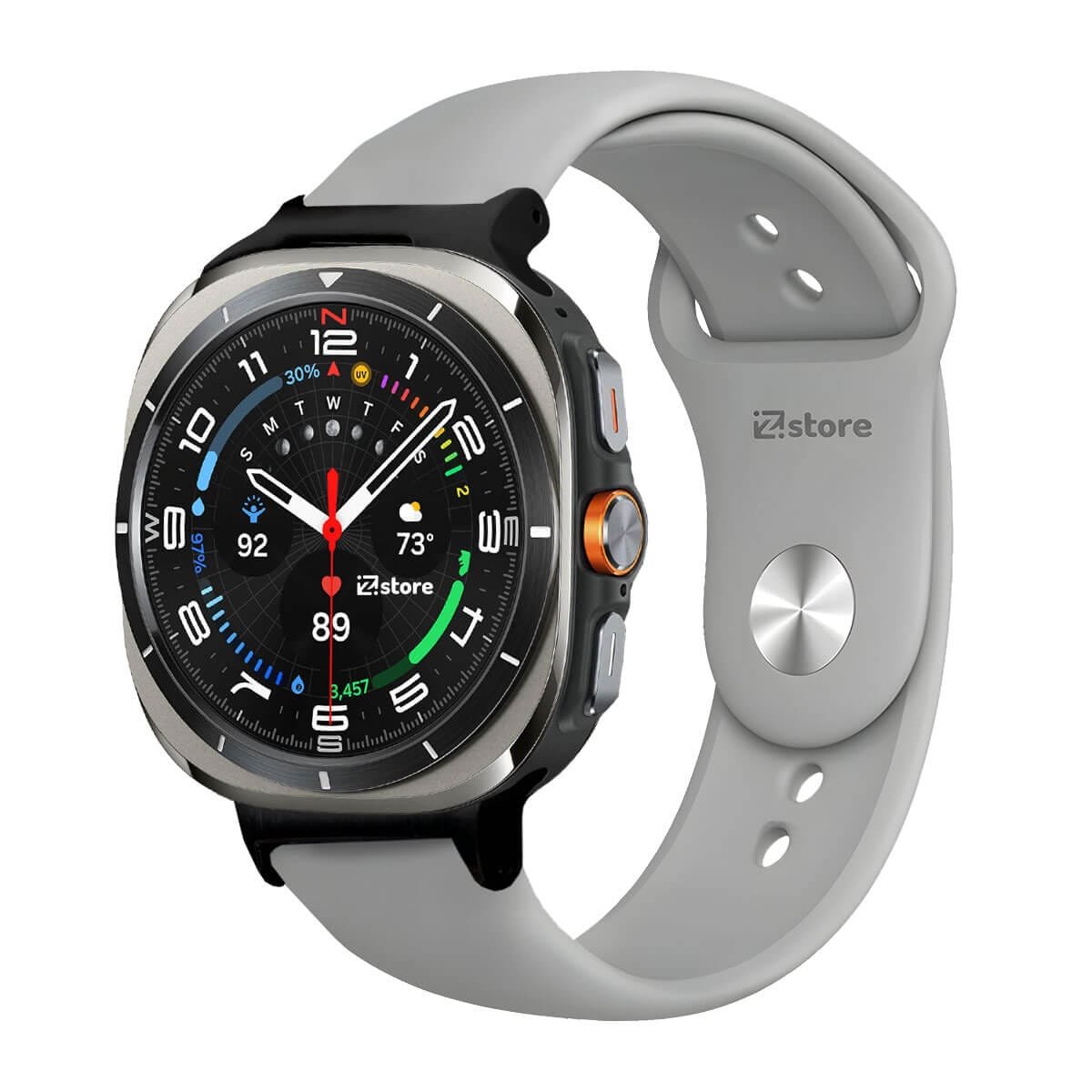 Correa Silicona Para Samsung Galaxy Watch Ultra Broche Gris