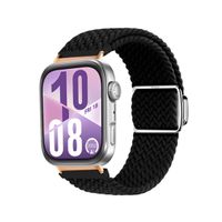 Correa de Nylon para Huawei Watch Fit 4 Broche Magnético Gold Rose Negro