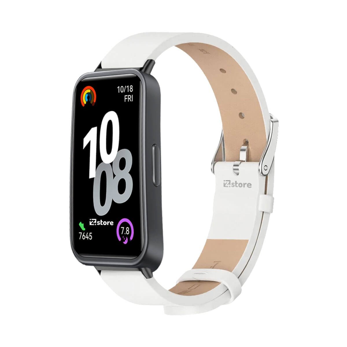 Correa de Cuero Para Huawei Band 10 Blanco