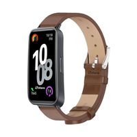 Correa de Cuero Para Huawei Band 9 Marron