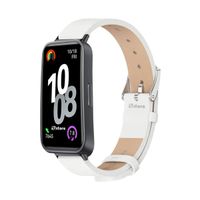 Correa de Cuero Para Huawei Band 8 Blanco