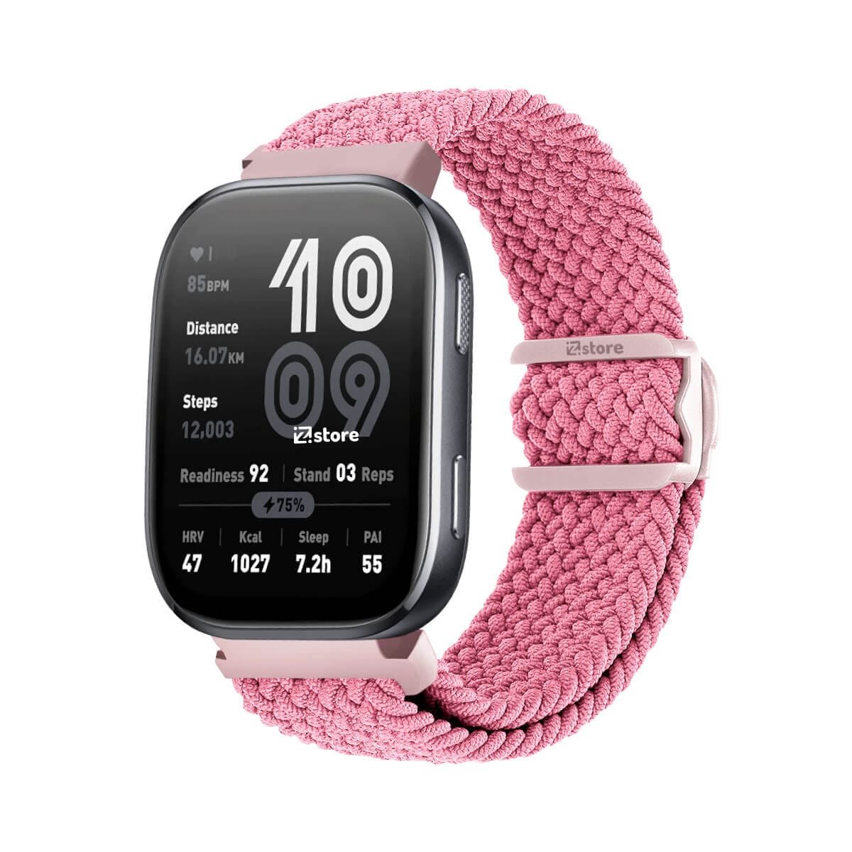 Correa de Nylon Para Amazfit Bip 6 Broche PVC Rosado