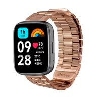 Correa de Metal Para Redmi Watch 3 Active Gold Rose