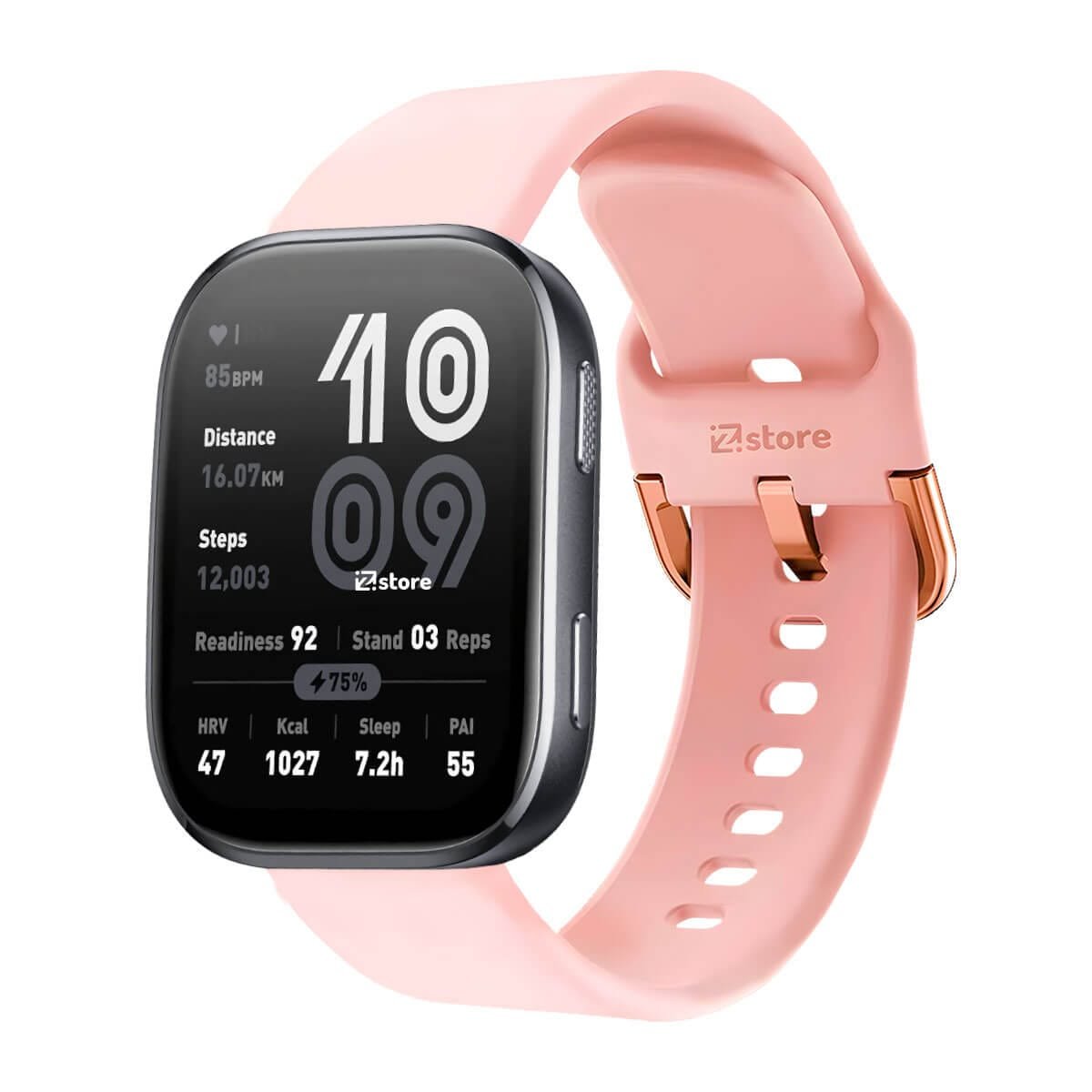 Correa Silicona Para Amazfit Bip 6 Hebilla Rosado