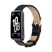 Correa de Cuero Para Huawei Band 10 Negro