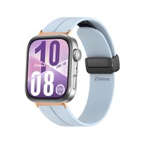 Correa Silicona Para Huawei Watch Fit 4 Broche Magnetico Gold Rose Celeste