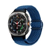 Correa de Nylon Para Samsung Galaxy Watch Ultra Azul Oscuro