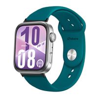 Correa Silicona Para Huawei Watch Fit 4 Broche Metal Black Azul Turquesa