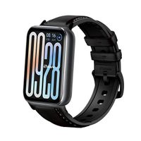 Correa de Cuero Para Xiaomi Smartband 9 Pro Black Negro