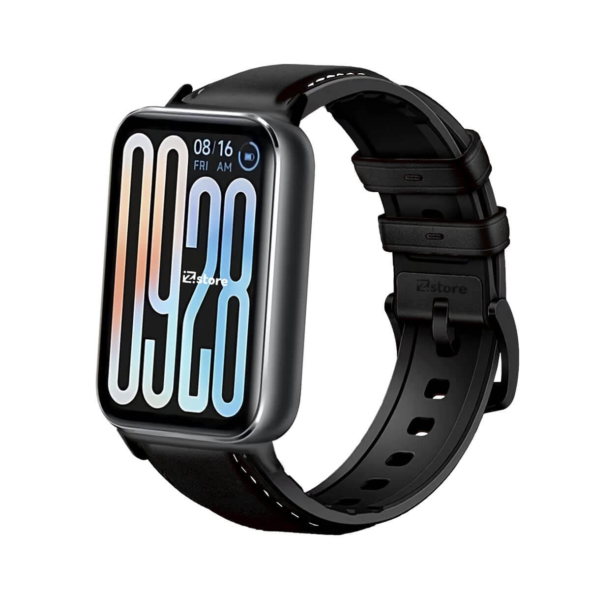 Correa de Cuero Para Xiaomi Smartband 9 Pro Black Negro