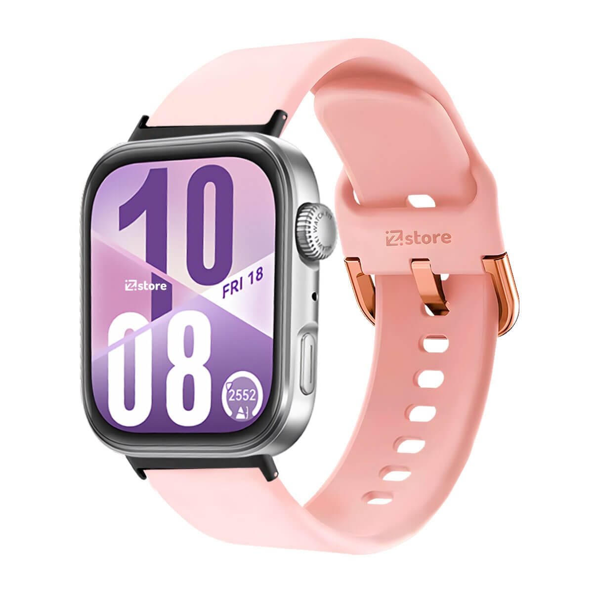 Correa Silicona Para Huawei Watch Fit 4 Hebilla Black Rosado