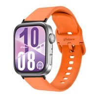 Correa Silicona Para Huawei Watch Fit 4 Hebilla Black Naranja