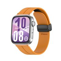 Correa Silicona Para Huawei Watch Fit 4 Broche Magnetico Gold Rose Papaya