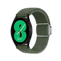 Correa de Nylon Para Samsung Galaxy Watch 4 con Broche Magnético Verde militar