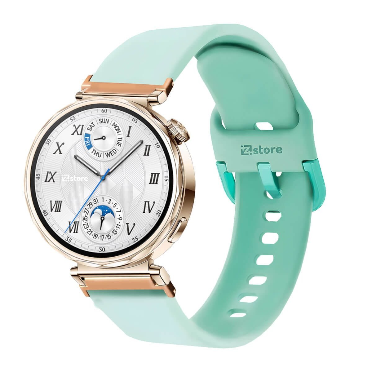 Correa Para Huawei Watch GT5 41mm Gold RoseVerde Esmeralda