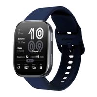 Correa Silicona Para Amazfit Bip 6 Hebilla Azul Oscuro