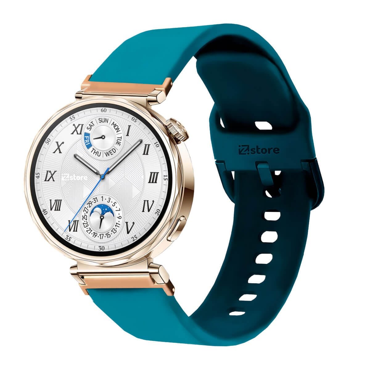 Correa Para Huawei Watch GT5 41mm Gold RoseAzul Turquesa