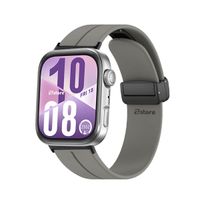 Correa Silicona Para Huawei Watch Fit 4 Broche Magnetico Black Gris Oscuro