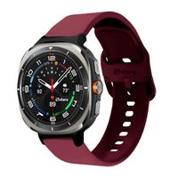 Correa Para Samsung Galaxy Watch Ultra Hebilla Vino Rojo